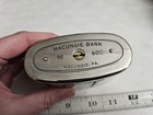 Vintage Macungie Pa Bank Advertising Metal Coin Bank