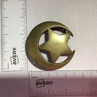 New Orleans Police Department Belt Buckle Moon Star 1970s Solid Brass Nopd