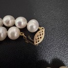 Vintage 14k Gold Clasp Real Cultured Pearl Necklace 18 