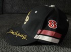 Nwot Dale Earnhardt Jr  8 Budweiser Hat Black Embroidered Nascar Racing
