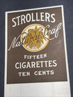 Strollers Cigarette Display Sign Philip Morris C 1940 Vintage Original