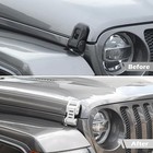 Hood Latches Catch Kit Compatible With Wrangler White Exterior Accessories 2pcs