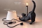 Cat Table Lamp  Unique Bedside Lamp  Cat Night Light  Cat Home Decor