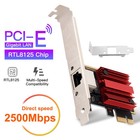 Pci-e Network Adapter Rtl8125b 2 5gbps Gigabit Ethernet Card Rj45 Lan Controller