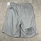 Reebok Mens Medium Gray Ufc Elastic Waist Drawstring Mma Fan Gear Shorts Nwt