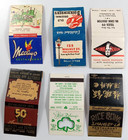 Lot Of 6 Vtg Feature Matchbooks -full-unstruck