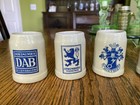 6 Miniature German Beer Steins Mugs Lowenbrau Hb Becks Henninger Dab Siechen