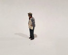 Arttista  1123 - Short Old Man With Apron - O Scale Figure - Model Trains - New