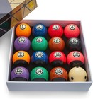 Pool Balls Black Edition  Billiard Balls  Grade Aa  2-1 4  Regulation Size Se   