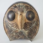 Otagiri Omc Japan Vintage Ceramic Owl Money Coin Bank Mcm Matte Glaze Japan 5 