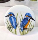 Collection Of 8 Kingfisher Bird Figurines Ornaments Resin Ceramic Collectable D2