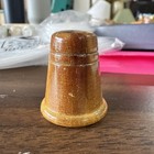 Vintage Knott s Berry Farm Buena Park  Ca Wood Thimble California Souvenir