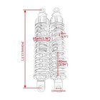 343mm 13 5  Rear Air Shock Absorber Suspension For Harley Electra Street Glide