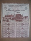 1927 France Societe Les Messageries Fluviales Action 500 Francs Share Bond