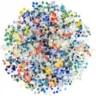 500 Pack Glass Daisy Pipe Filter Screens   6mm - 9mm   Reusable   Heat Resistant