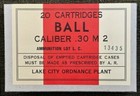 Lake City Ordnance Plant  Cal   30 M2 Ball Wwii New Replica 20 Round Ammo Boxes