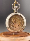 Illinois Pocket Watch Two Tone 18s 21jewels Display Back Case             