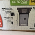 Ge 125 Amp Main Breaker Outdoor Load Center And Breaker Kit Tm1212rcubk1
