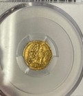 Brazil - 1734-r Gold 400 Reis  pcgs Vf Detail 
