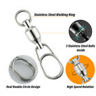 Fishing Ball Bearing Swivels With Fast Clip Snap 44-176lb Connector Tackle Lot