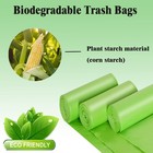 4-6 Gallon Small Trash Bags Biodegradable  20 1 Count  pack Of 100   Green