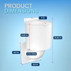 Dryer Vent Cover 4 Inch With Uv Resistant - Outdoor Cover  White 