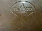 Vintage Leather Petroleum Texaco Brief Case  1970 Messenger Bag Travel  Oil Gas
