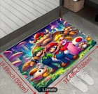 Super Mario Rugs Area Rugs Fluffy Floor Mat Bedroom Living Anti-skid Carpet Gift
