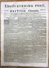 1758 Newspaper French   Indian War Battle O Ft Frontenac Kingston Ontario Canada