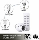 Dewenwils Wireless Remote Control Light Lamp Socket E26 e27 Bulb Holder Base