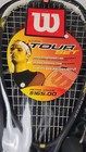 Wilson Hyper Hammer Squash Racket W  2 Balls   Glasses - 3 3 4 In  Strung  Gray