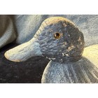 Vintage Hand Carved Cork Body Duck Decoy Wood Head Glass Eyes Bluebill Scaup 12 