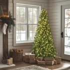 7 5 Ft Prelit Artificial Christmas Tree  Slim Winchester Pine  350 Led Lights   