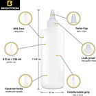 8oz Twist Top Applicator Bottles     Leak-proof Hair Dye Squeeze Bottles  3 Pack