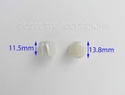 Accordion Buttons Pistons White Pearl 13 8x11 5 Mm