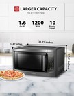 Toshiba Ml-em45p bs  Countertop Microwave Oven With Black Stainless Steel 