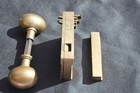 Getty Marine Solid Cast Bronze Antique Set Oval Knobs  Rim Lock  Catch  Screws  