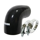 For Reducer 4  To 3 5  90 Degsilicone Hose Coupler Turbo Intercooler Black clamp