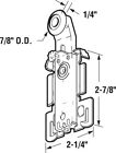 Mobile Home Closet Door Guide Top Mount With 7 8-inch Nylon Wheel  pack Of 2 