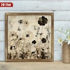 Vintage Floral Wooden Sign Farmhouse Wall Decor For Kitchen Living Room Decor
