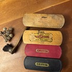 Lot Of 6 Vintage Shoe Shine Brushes   Polish Tools Griffin empire dauber barton
