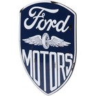 Ford Motors Vintage Shield Metal Magnet  4  X 5  
