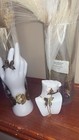 Vintage Butterfly Gold Tone Jewelry Set - Ring  Bracelet  Necklace  Earrings