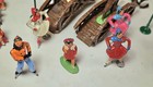 22 Vtg Barclay Manoil Christmas Lead Figurine Skier Skater Sled Bridges Santa