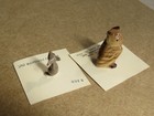 Lot Of 2 Vtg Hagen Renaker Miniature Animals On Cards Little Brother Mouse   Owl