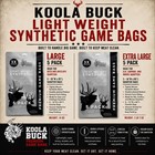 Koola Buck Synthetic Deer Game Bags For Hunting   5 Pack  Large 10 X 50 In