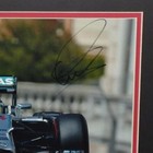 Lewis Hamilton Autographed Formula One Racing Deluxe Framed Triple Photo Piece -
