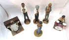 African American 6 Piece Jazz Band Vintage Mexico Composite Large Figurine Set