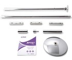 X-pole X-pert Pro Px Dance Pole Set - X-lock Spinning  Static - 45mm Chrome