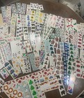 Huge Lot 300  Sheets Mrs Grossman   s Stickers Vintage Hearts Dogs Christmas   1lb
